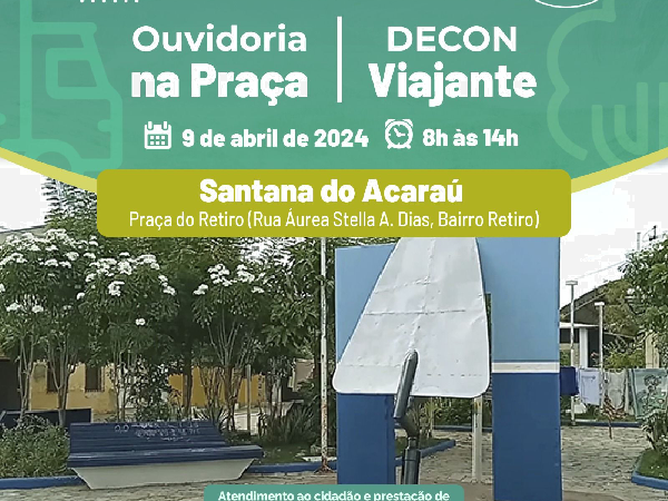 Ministério Público do Ceará leva serviços de atendimento e orientação a Santana do Acaraú