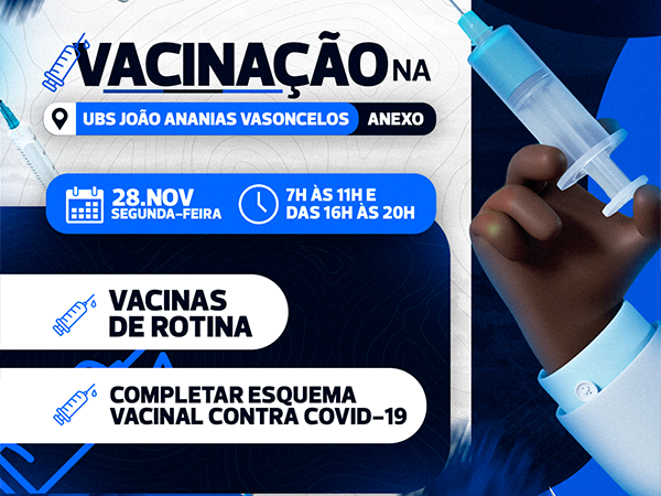 Prefeitura de Santana do Acaraú divulga cronograma de vacinação no Anexo nesta segunda-feira (28)