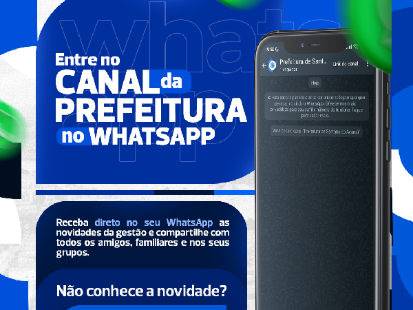 Prefeitura de Santana do Acaraú lança canal no WhatsApp para atualizações municipais