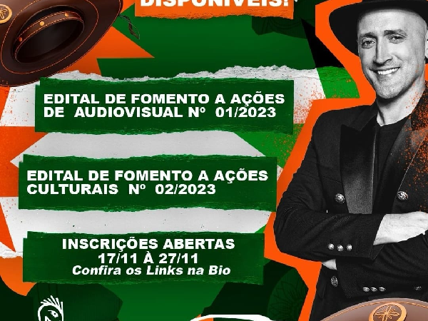 Secult de Santana do Acaraú divulga editais da Lei Paulo Gustavo